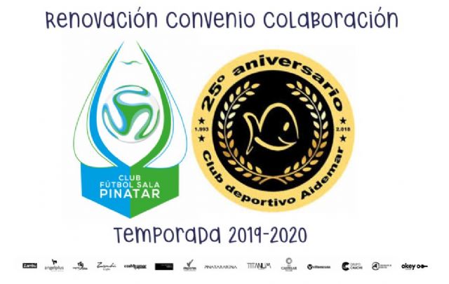 El Club Fútbol Sala Pinatar y el Club Deportivo Aidemar renuevan Convenio de Colaboración para la temporada 2019/20