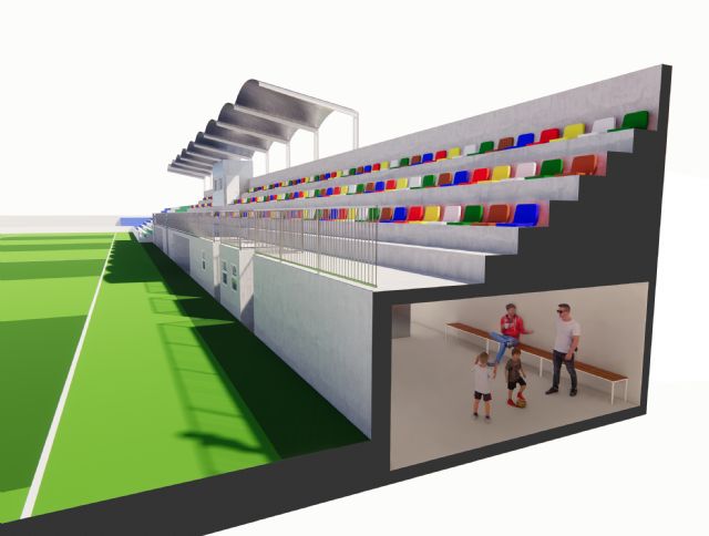 Los pinatarenses eligen la remodelación del graderío del Estadio José Antonio Pérez en los Presupuestos Participativos 2022