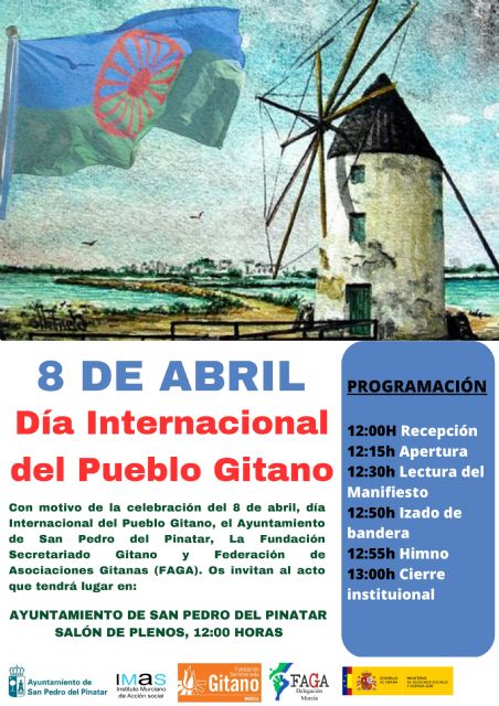 San Pedro del Pinatar se suma a la conmemoración del Día Internacional del Pueblo gitano