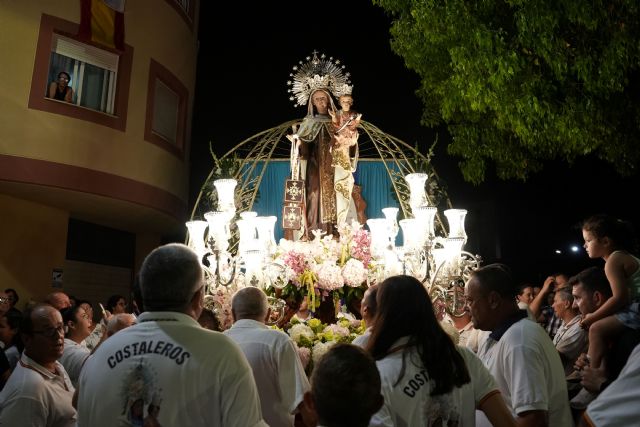 La Virgen del Carmen regresó de madrugada a San Pedro del Pinatar